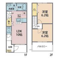 埼玉県加須市阿佐間(一戸建)の賃貸物件の間取り