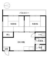 シャトーかわもとの間取り