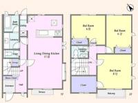 東京都世田谷区梅丘1(一戸建)の賃貸物件の間取り