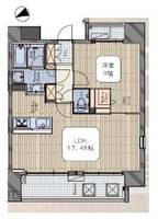 麻布十番テラスの間取り