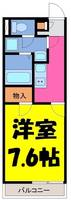埼玉県さいたま市中央区新中里5(マンション)の賃貸物件の間取り