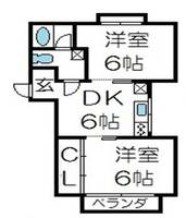 埼玉県上尾市谷津2(アパート)の賃貸物件の間取り