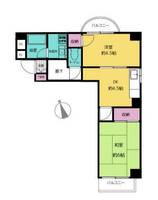 神奈川県横浜市保土ヶ谷区天王町2(マンション)の賃貸物件の間取り