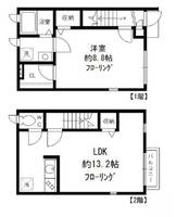 東京都国立市西2(一戸建)の賃貸物件の間取り