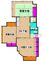 根橋ビルA棟の間取り
