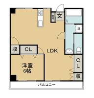 徳島県徳島市沖浜3(マンション)の賃貸物件の間取り
