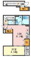 東京都葛飾区新小岩4(アパート)の賃貸物件の間取り