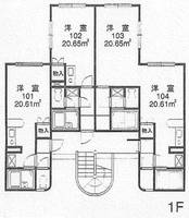 北海道札幌市東区北三十六条東2(アパート)の賃貸物件の間取り