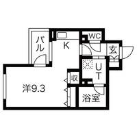 愛知県名古屋市中区千代田3(マンション)の賃貸物件の間取り