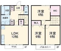 千葉県千葉市花見川区畑町(一戸建)の賃貸物件の間取り