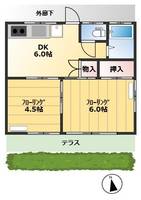 平田コーポ小手指の間取り