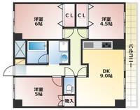 アンシャンテ岡山の間取り