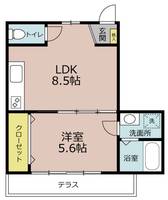 マーリエOKOSHIの間取り