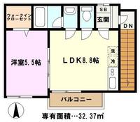 埼玉県川口市本町1(アパート)の賃貸物件の間取り