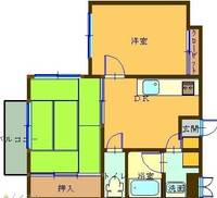 新潟県長岡市土合1(アパート)の賃貸物件の間取り