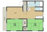 埼玉県行田市清水町(アパート)の賃貸物件の間取り