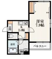 東京都新宿区大京町(マンション)の賃貸物件の間取り