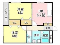 福岡県北九州市八幡西区陣原3(マンション)の賃貸物件の間取り