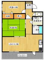 コーポ川原石の間取り