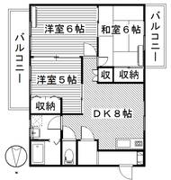 ヴィラコンフォールの間取り