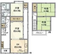 千葉県八千代市高津(一戸建)の賃貸物件の間取り