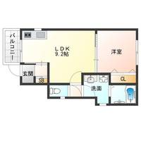 大阪府大阪市此花区高見2(アパート)の賃貸物件の間取り