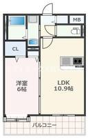 熊本県熊本市南区近見8(マンション)の賃貸物件の間取り