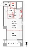 東京都台東区元浅草1(マンション)の賃貸物件の間取り