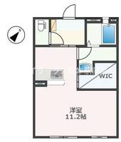 熊本県熊本市中央区井川淵町(アパート)の賃貸物件の間取り