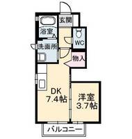 シャーメゾンMAEDA A棟の間取り