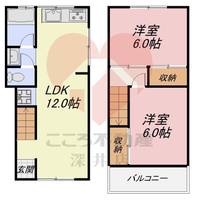 大阪府東大阪市東石切町1(一戸建)の賃貸物件の間取り