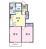 群馬県富岡市下黒岩(アパート)の賃貸物件の間取り