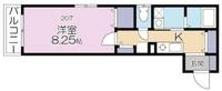 神奈川県横浜市保土ヶ谷区西谷3(アパート)の賃貸物件の間取り