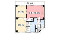 兵庫県西宮市今津巽町(マンション)の賃貸物件の間取り