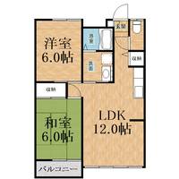 フラワーコーポラスの間取り