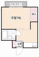 大阪府高槻市真上町2(マンション)の賃貸物件の間取り