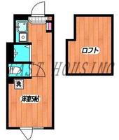 東京都新宿区北新宿2(アパート)の賃貸物件の間取り