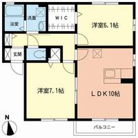 神奈川県秦野市東田原(アパート)の賃貸物件の間取り
