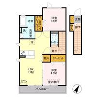 埼玉県さいたま市北区吉野町1(アパート)の賃貸物件の間取り