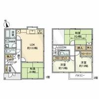 神奈川県横浜市保土ヶ谷区峰岡町1(一戸建)の賃貸物件の間取り