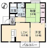 ビックイーストII B棟の間取り