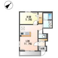 岡山県倉敷市中島(マンション)の賃貸物件の間取り