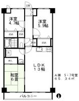 物件の間取り画像
