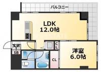 サンメゾン大開の間取り