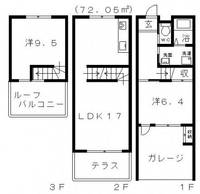 ヴィラージュ・レセナ 南棟の間取り