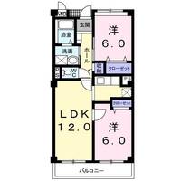 福島県郡山市八山田西4(マンション)の賃貸物件の間取り
