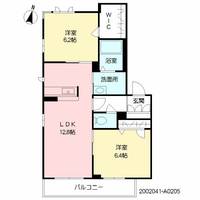 熊本県熊本市南区出仲間7(マンション)の賃貸物件の間取り