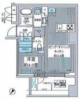 イニシア築地レジデンスの間取り