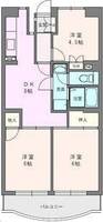 神奈川県秦野市平沢(マンション)の賃貸物件の間取り