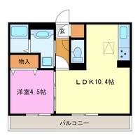 静岡県浜松市中央区有玉南町(アパート)の賃貸物件の間取り